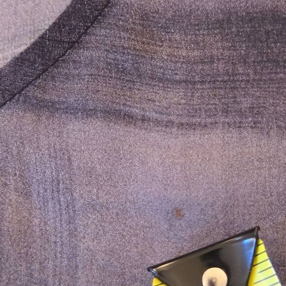 Eileen Fisher Womens Oxidized Printed Silk Semi Sheer Tank Blouse Medium - Picture 9 of 10